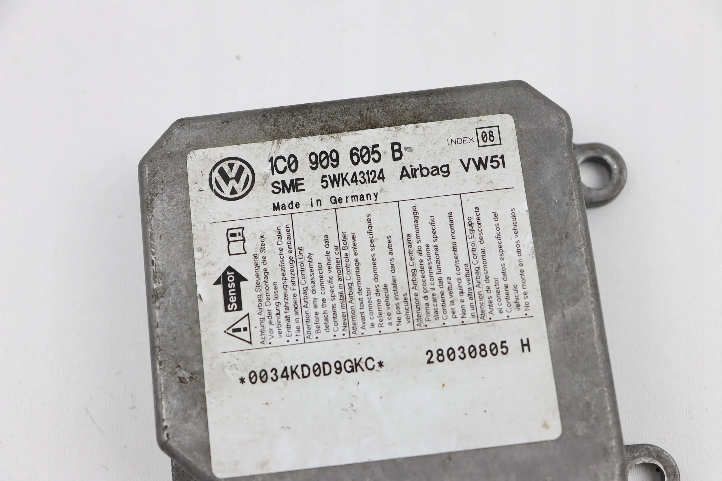 VW PASSAT B5 FL modulo SENSOR airbag airbag 1C0909605B