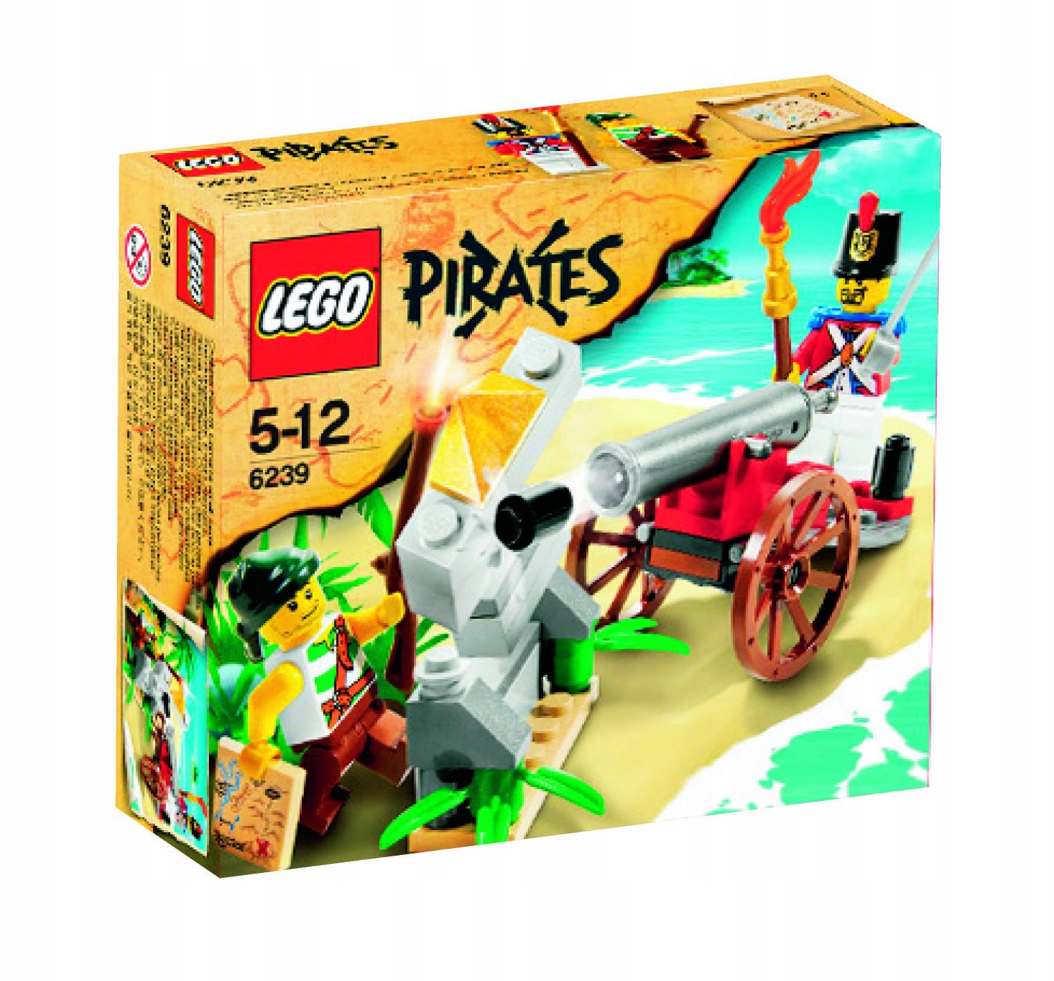 nový Lego Pirates 6239 Boj s použitím děla Misb 2009