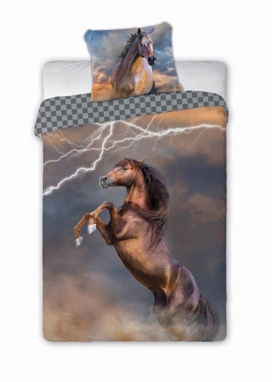 

Pościel 160x200 konie koń horses 003 piorun
