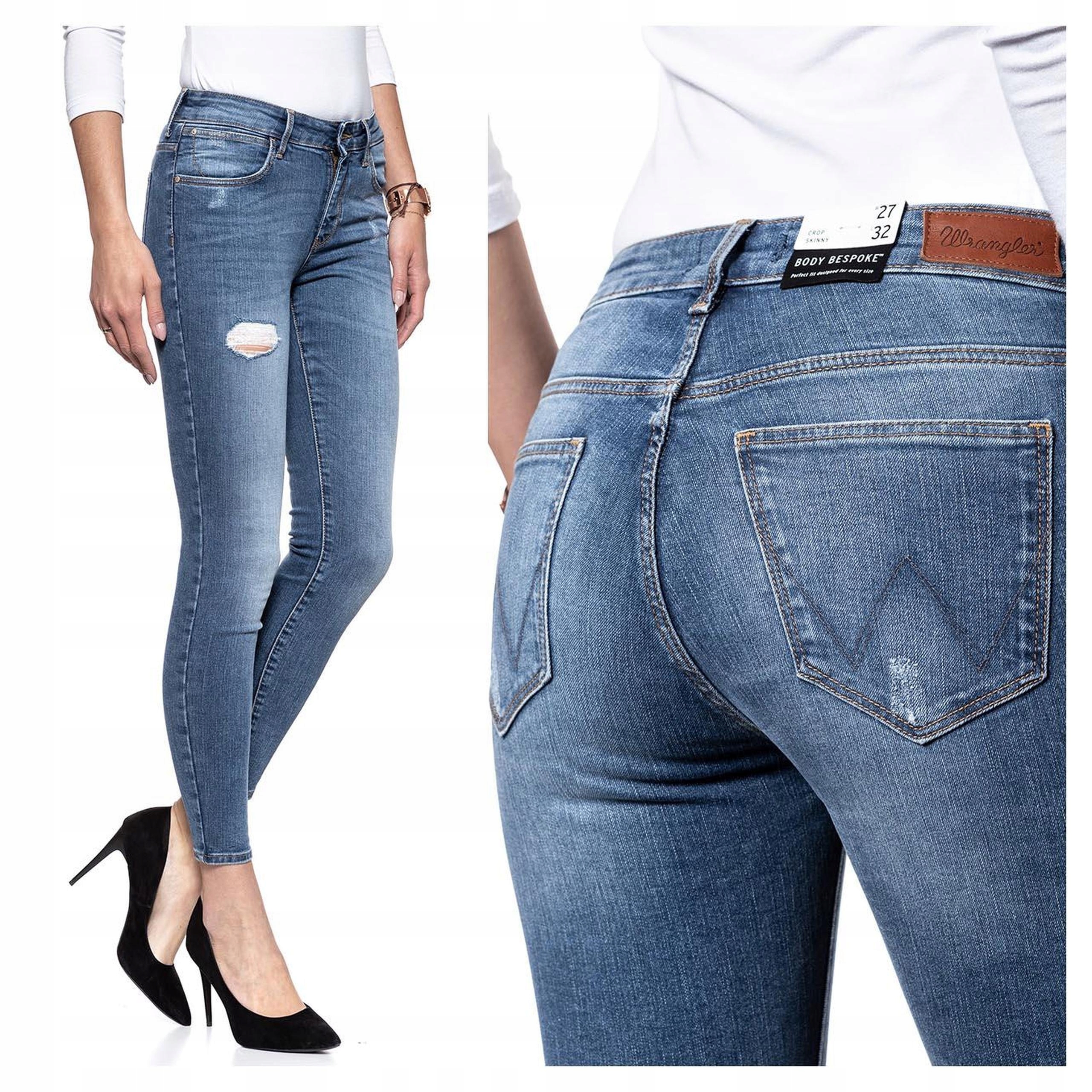 Dámské džínové kalhoty Wrangler Skinny Crop W24 L32