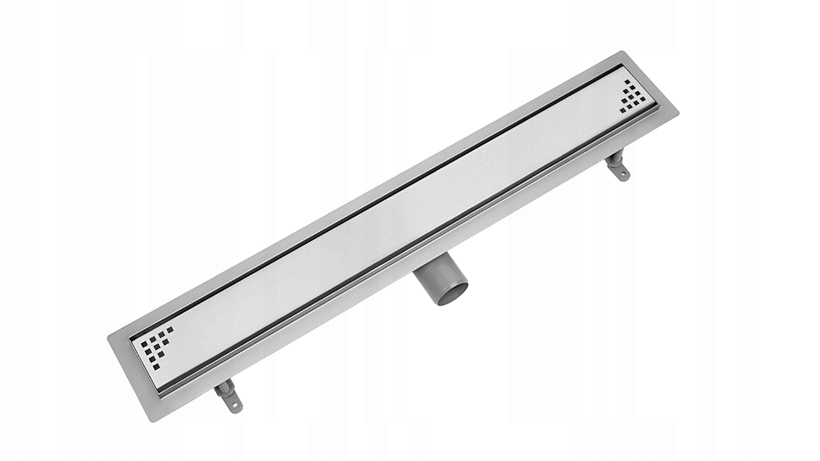 Lineární odtok klasický Vogi Quadro 100 cm Nízký Sifon fi 50 ocel