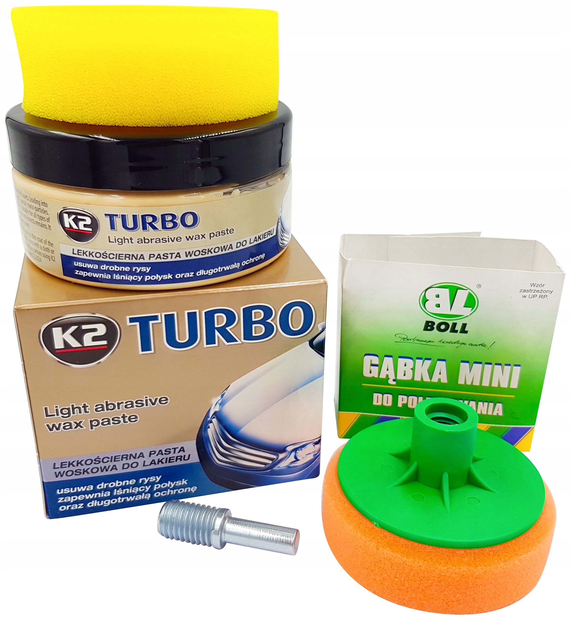 

K2 Boll Polerowanie Lakieru Pasta Gąbka Adapter