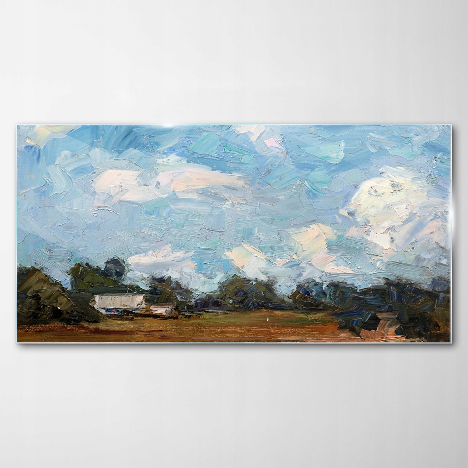 

Hartowany Obraz Szklany Krajobraz Chata Las 140x70