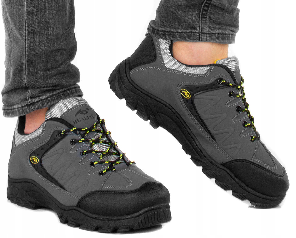 

Szare Męskie Buty Trekkingowe Trapery 44