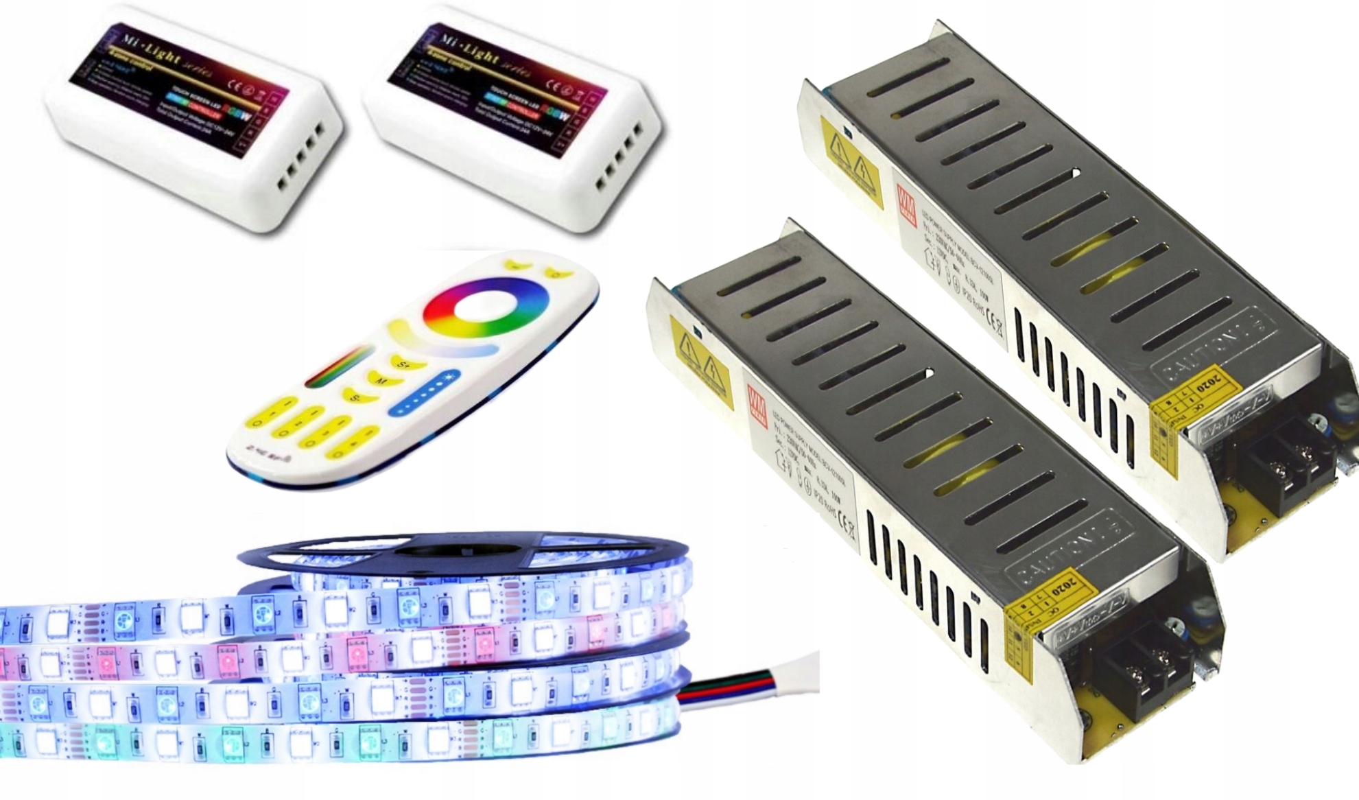 Sada Led pásků Rgbw IP65 Mi-Light Premium 20 m