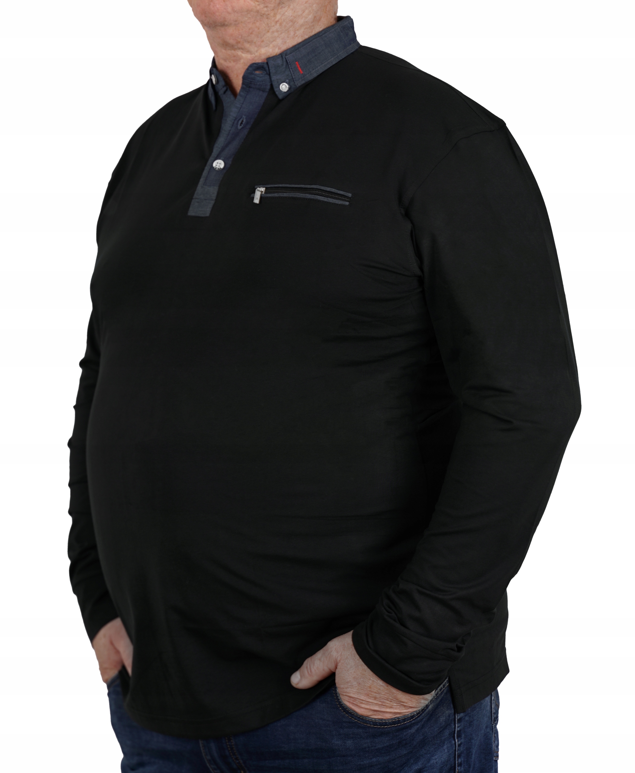 

Koszulka Polo Na Długi Rękaw Kołnierzyk Duży 6XL