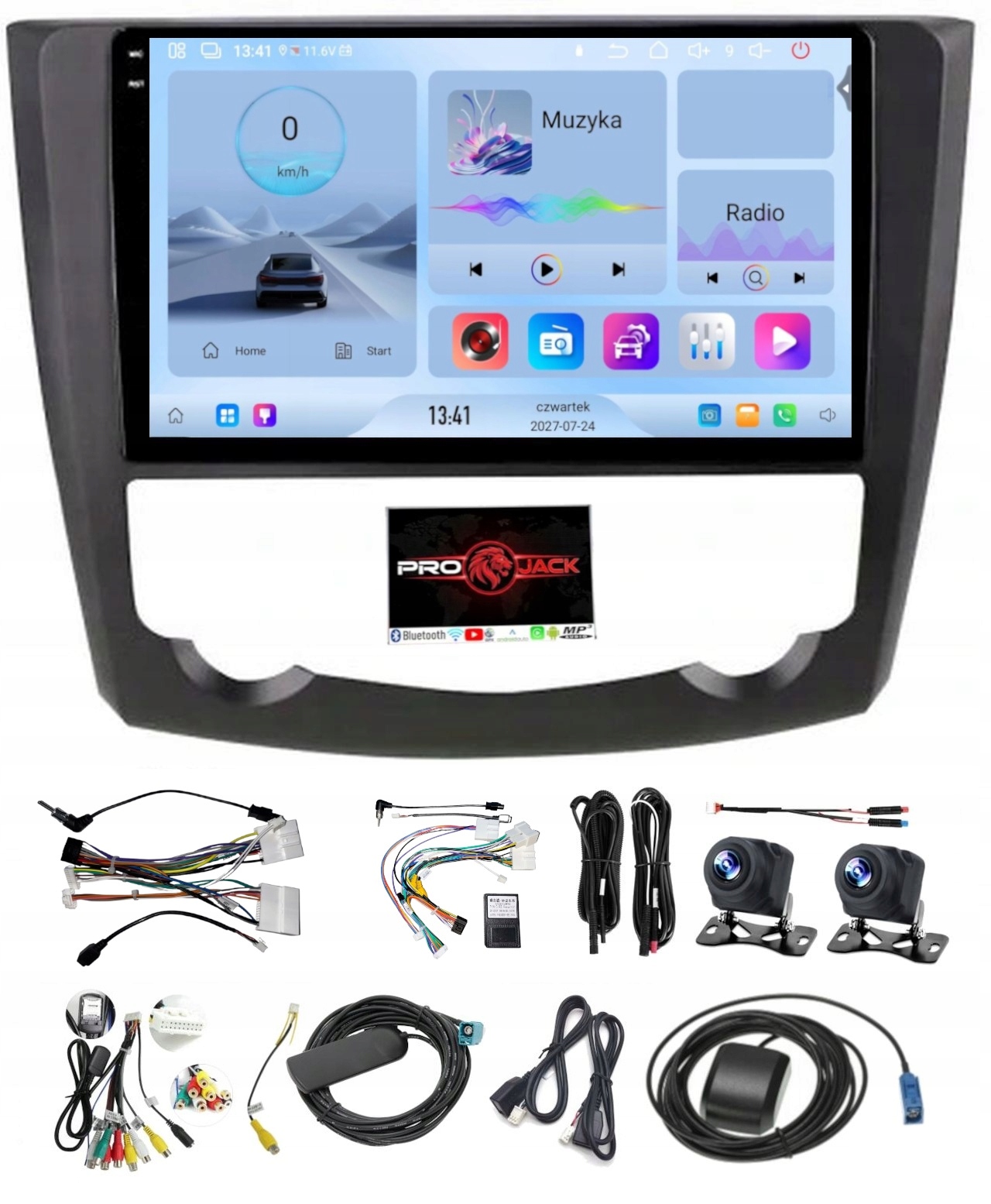 Rádio Navigácia Renault Kadjar 2015-2021 Carplay Android Auto 4GB 64GB Sim