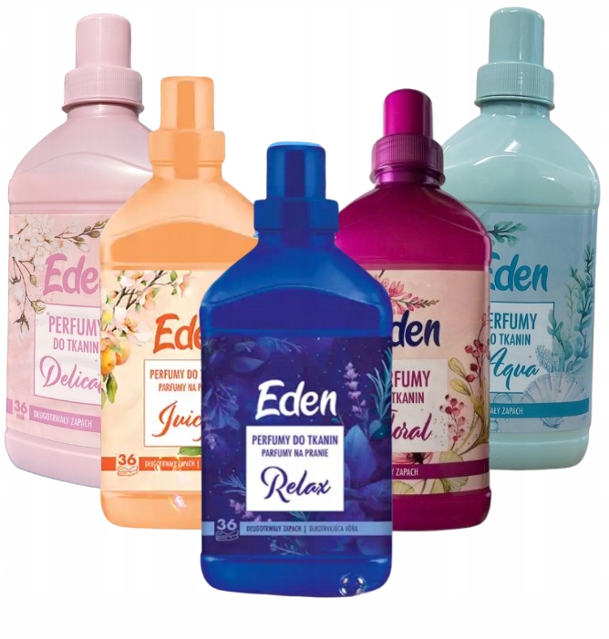 Levně 5x Parfém Na Tkaniny Eden Delicate Floral Relax Aqua+ Juicy 5x720 ml