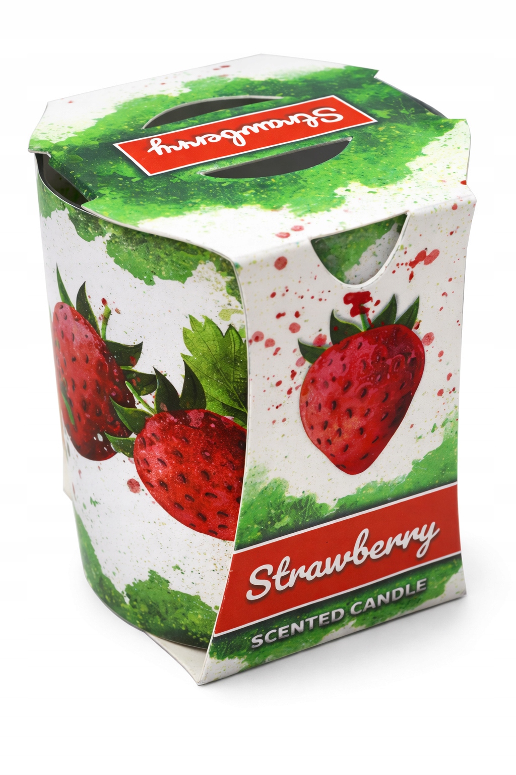 Świeca zapachowa VERONA parafinowa STRAWBERRY TRUSKAWKA