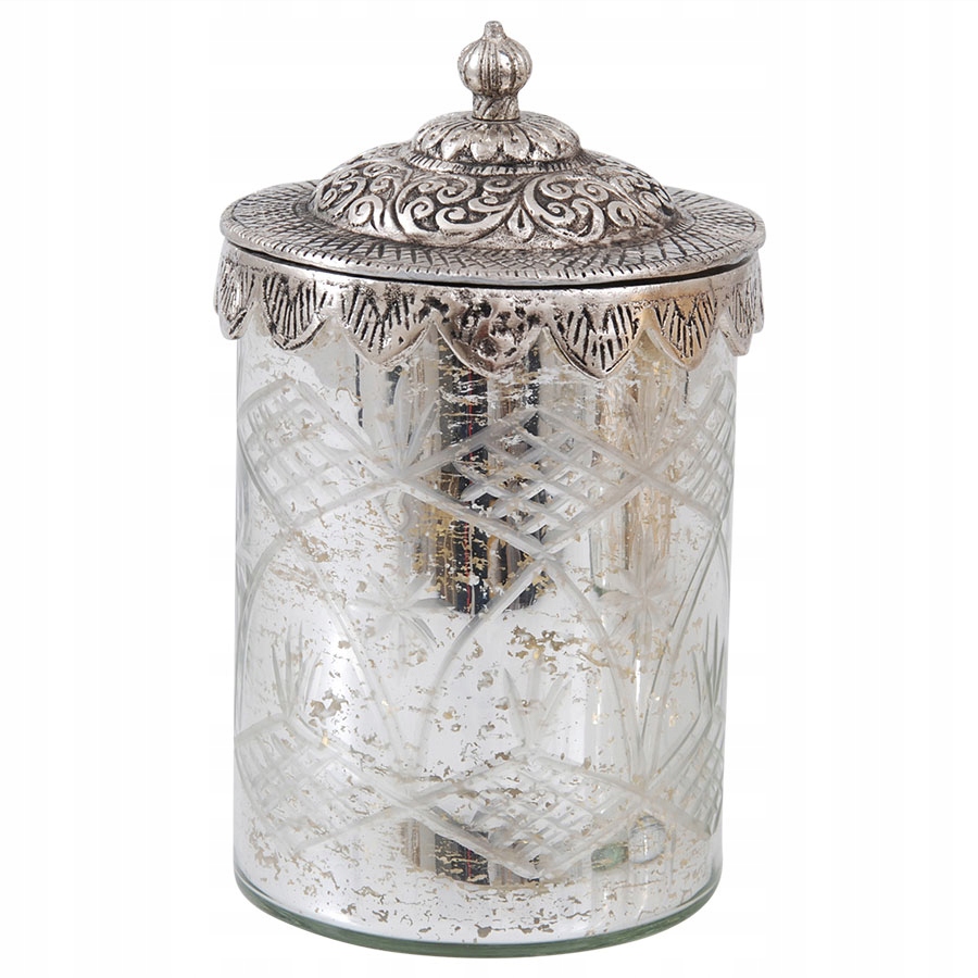 SZKATUŁKA SREBRNA Z POKRYWKĄ 21,5x13 POJEMN.