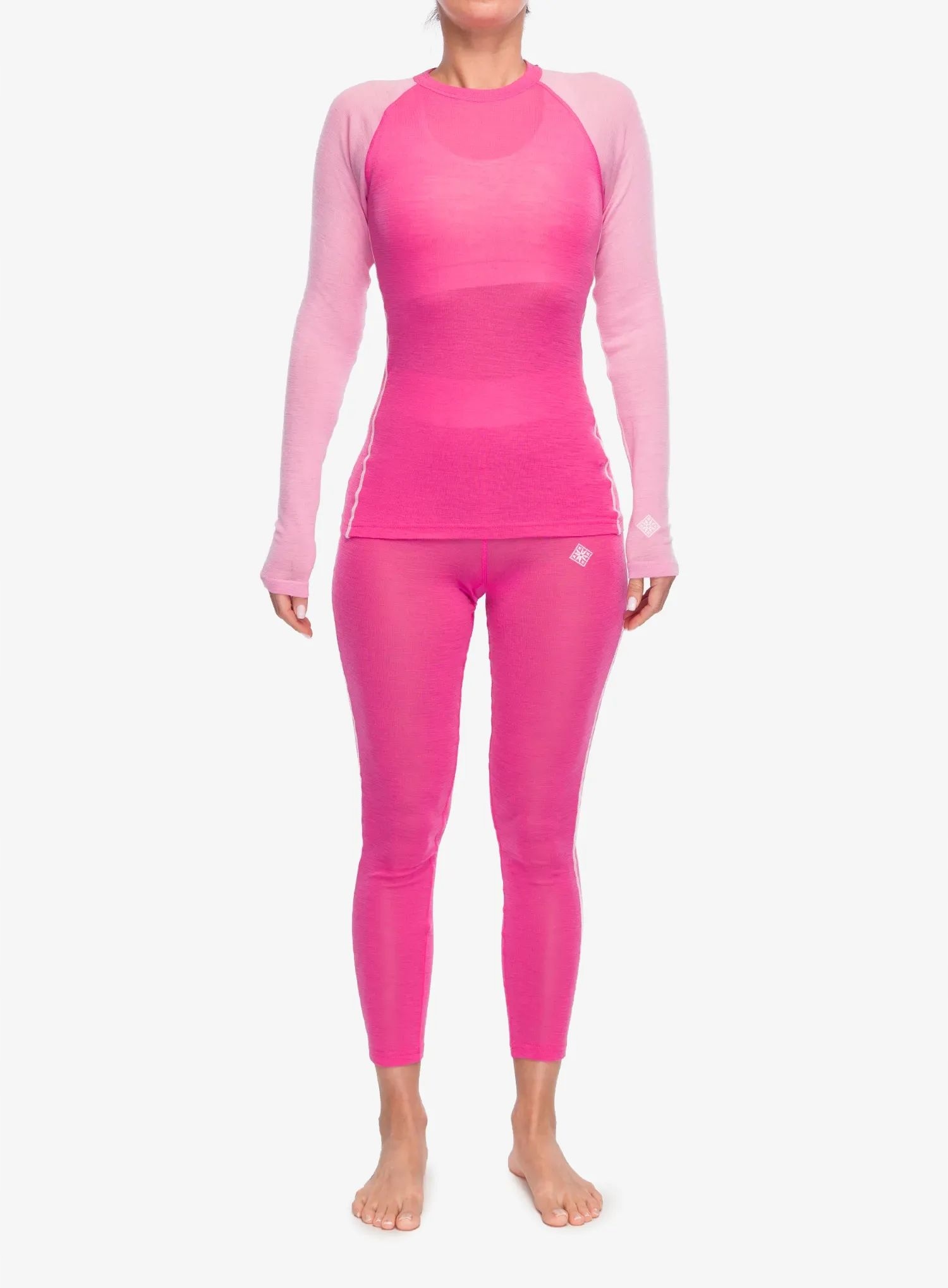 Dámské termoaktivní spodní prádlo Kari Traa Kaia Set béžová pink S