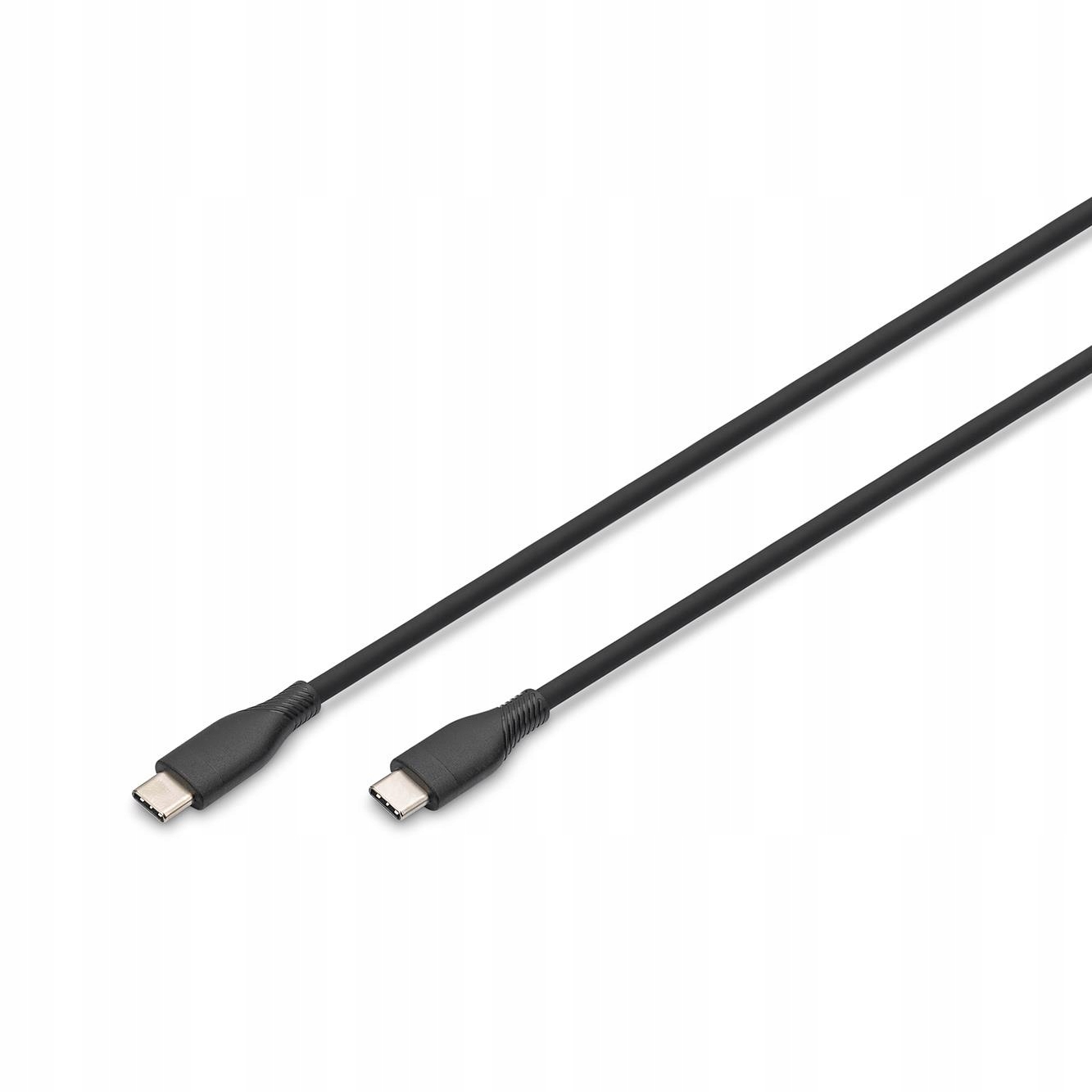 Digitus Kabel Zasilający Usb-c Usb Typ C Do Laptop Telefon Silikon 60W 0 5M