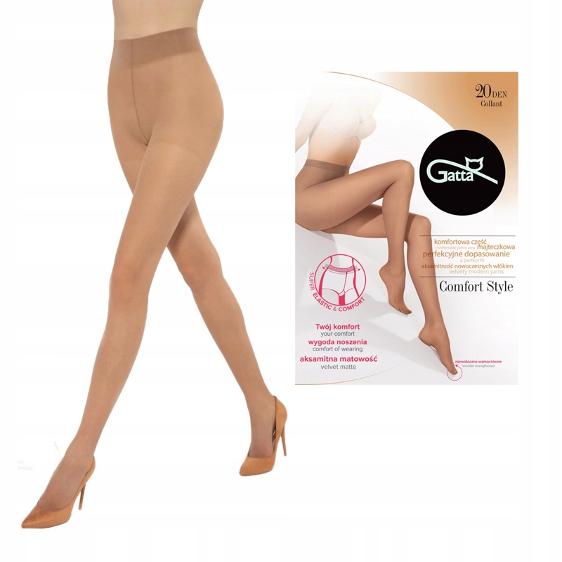

Rajstopy Gatta Comfort style 20 den 3-M golden