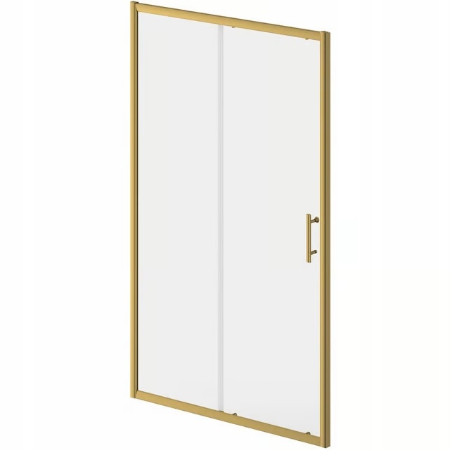 Sprchové dveře 120 cm do výklenku Indes Kleo zlaté EasyClean