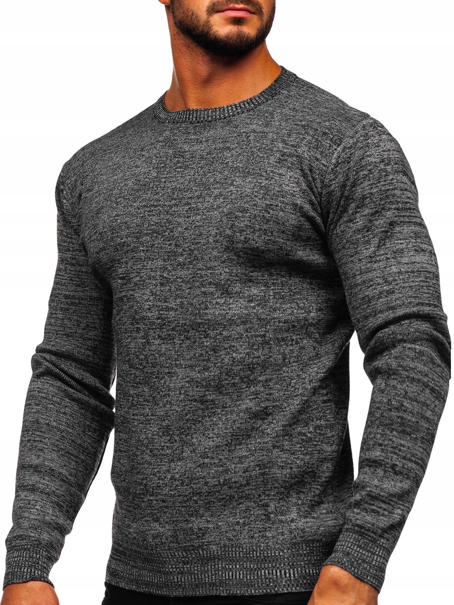 

Sweter Męski Klasyczny Szary S8307 Denley_l