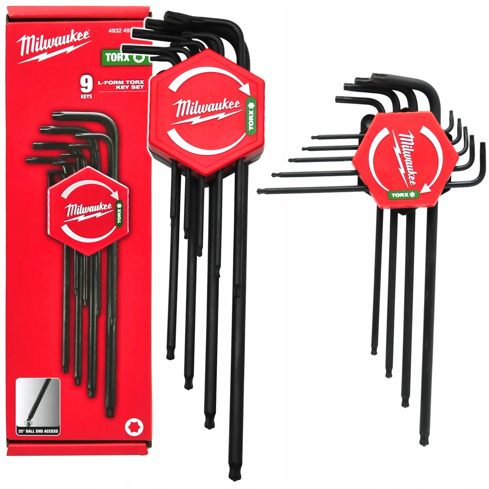 Sada imbusových kľúčov Hex Milwaukee 9ks guľovitá 4932492399 1,5-10 mm