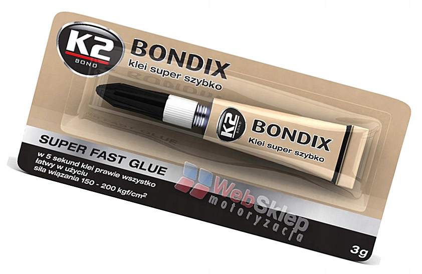 K2 Bondix Mocny Klej Glue Cyjanoakrylowy 3g