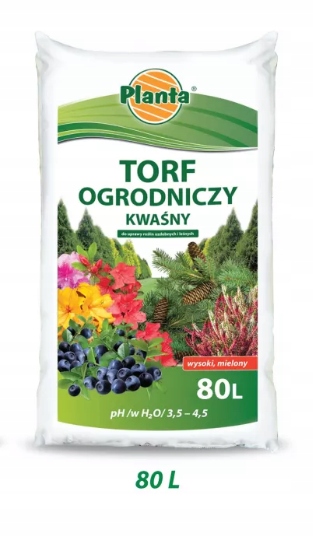 

Torf ogrodniczy 3,0-4,0 pH 80 l