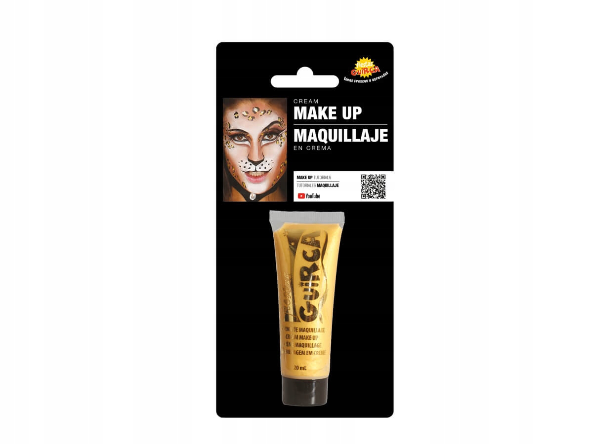 

Farbka w tubce makeup makijaż złota złoty