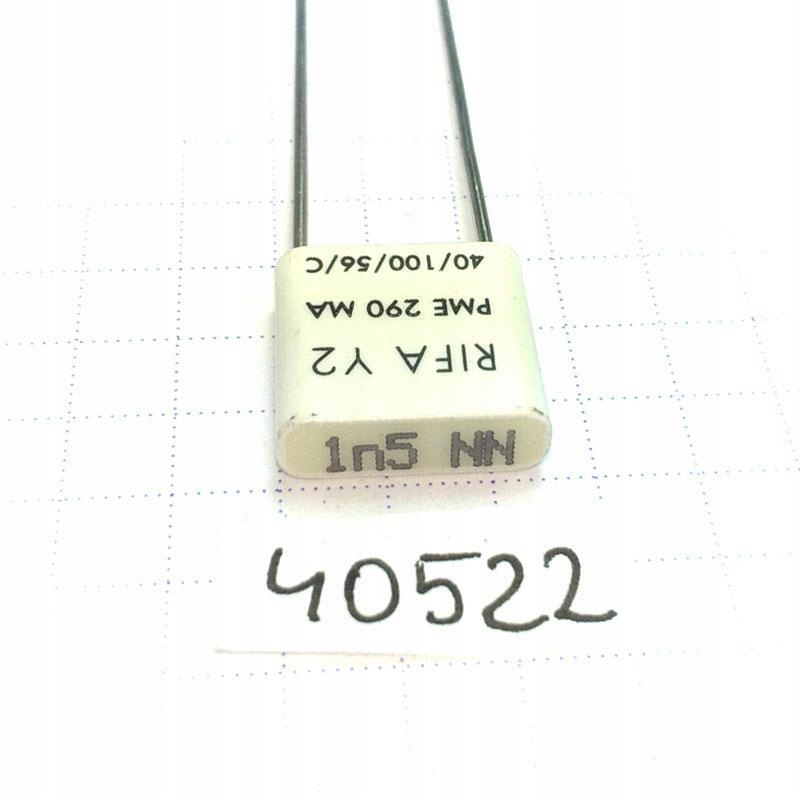 5× Kondensator papierowy p-zakłóceniowy EMI 1.5nF 250VAC Y2 R10 RIFA x5szt