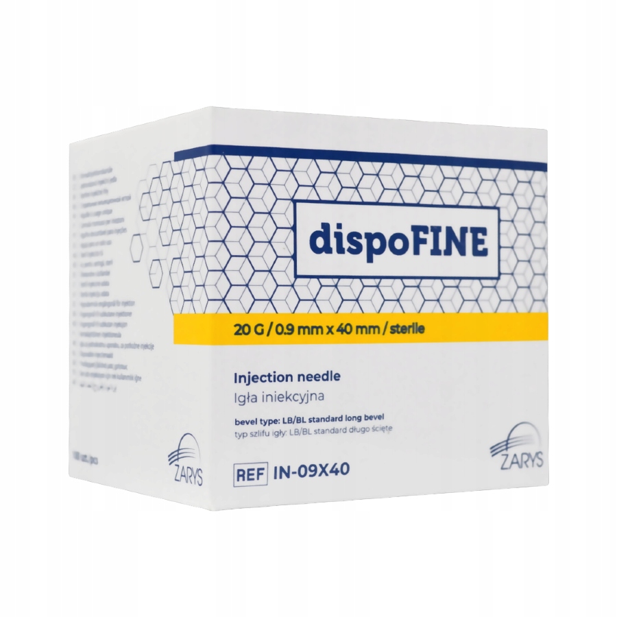 

dispoFine Igły iniekcyjne 20G 0,9x40mm op.100 szt.