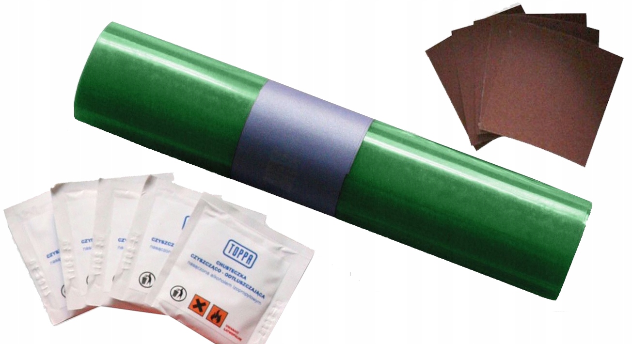 Opravná sada na plachty za studena 220x32 Zelená