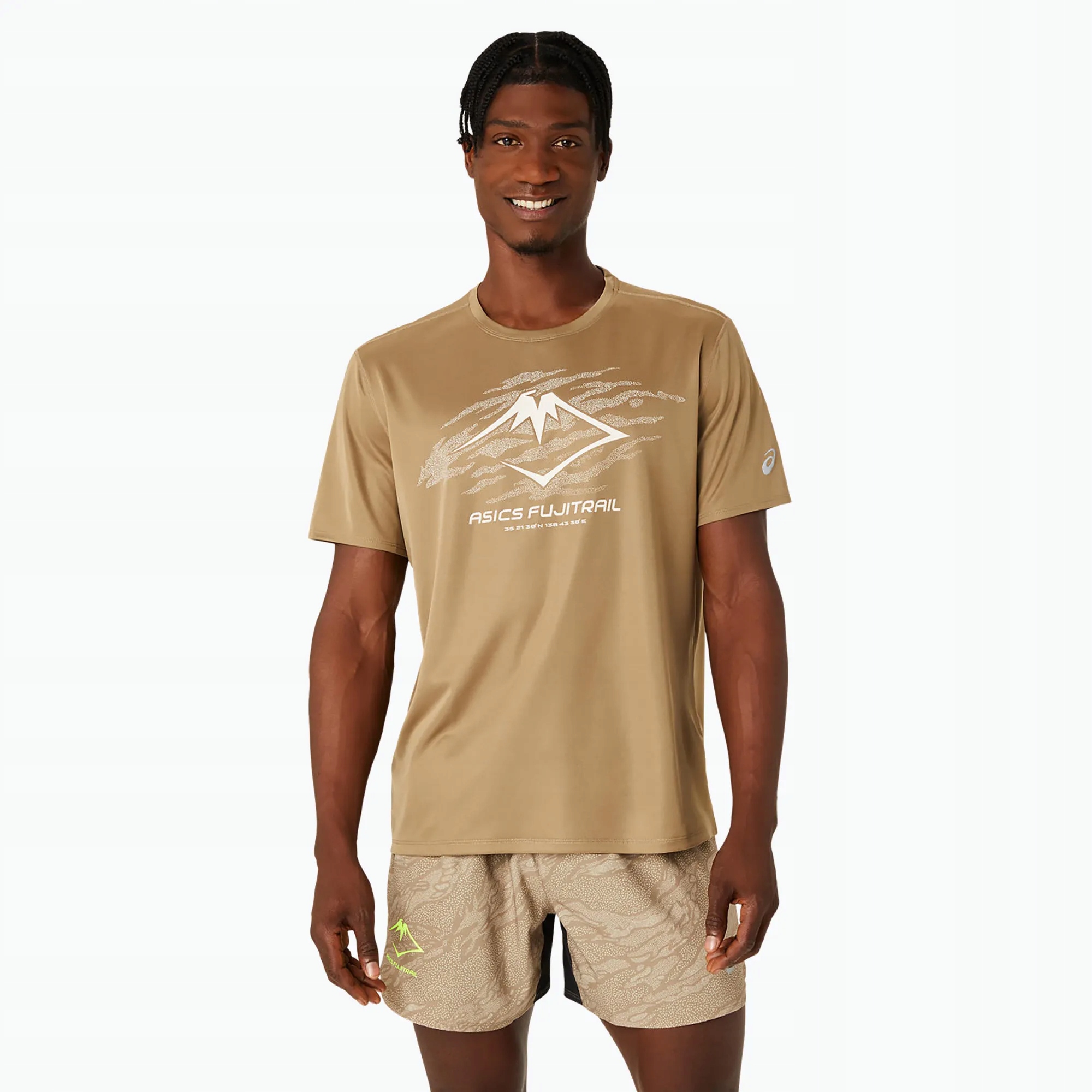 Asics Męska Koszulka Do Biegania Fujitrail Logo Ss Top 2011C981 R. Xs