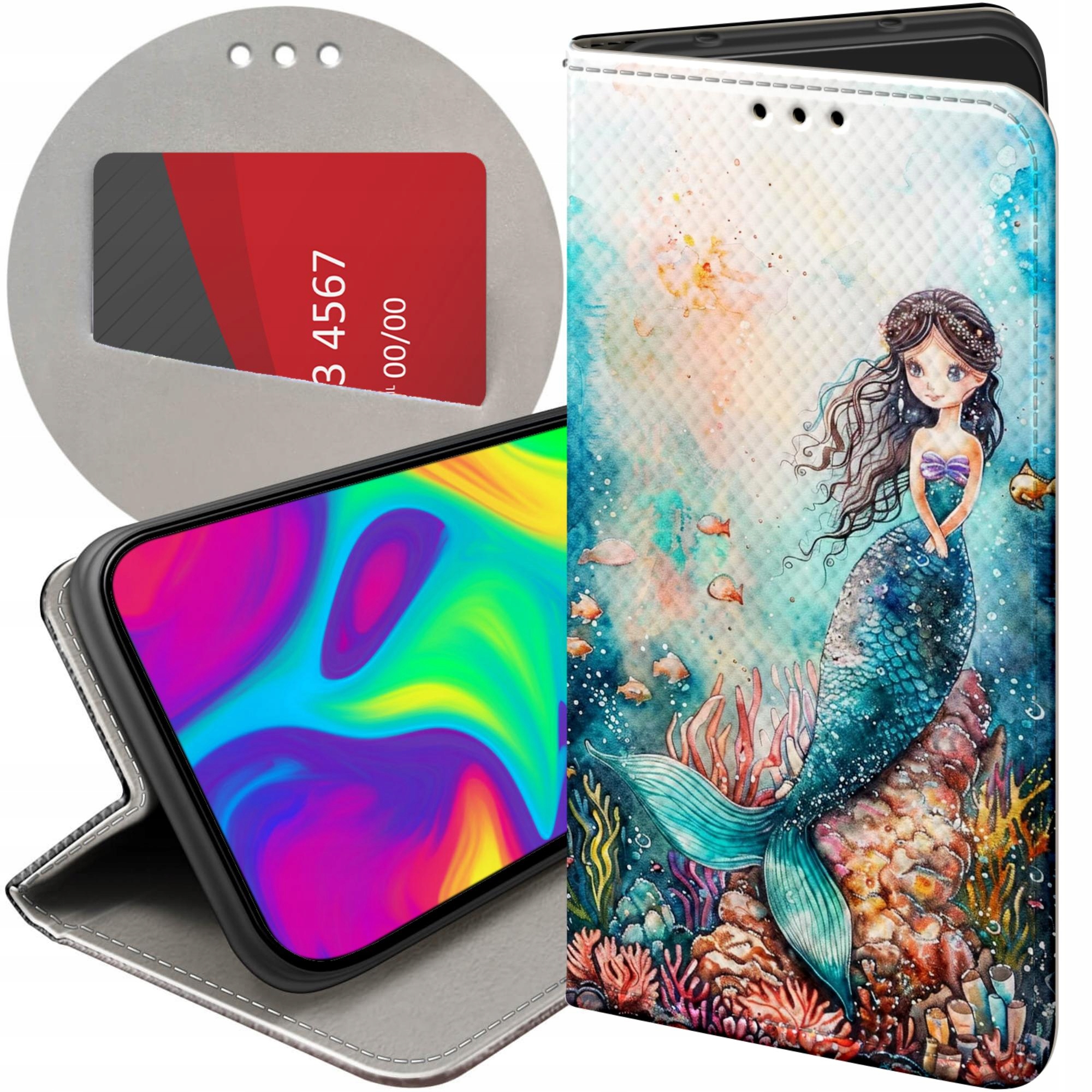 Etui Z Klapką Do Oppo RENO13 F 4G 5G Syrenki Nimfy Morskie Panny