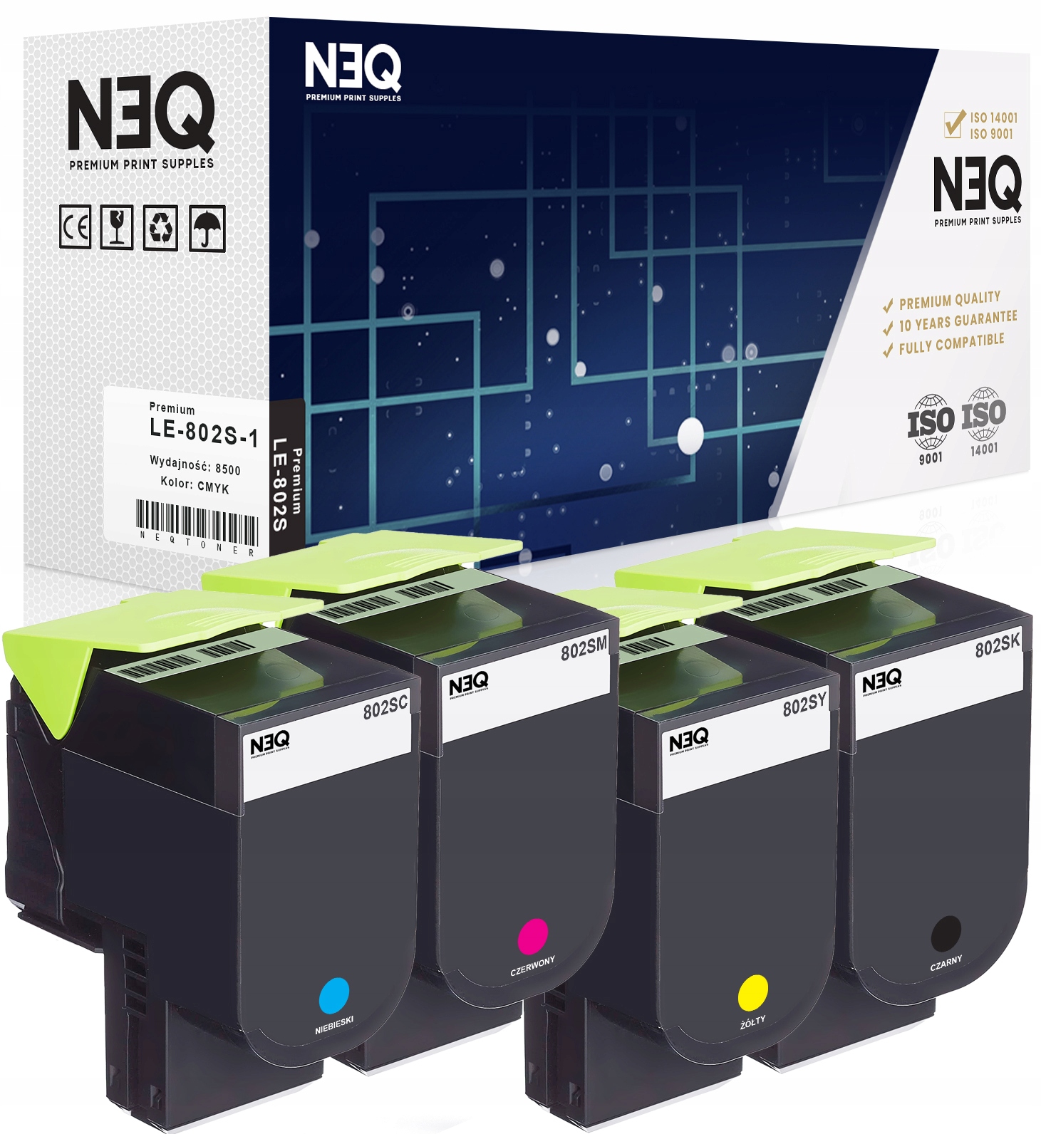 4x toner pro Lexmark CX310 CX310dn CX410e CX510de
