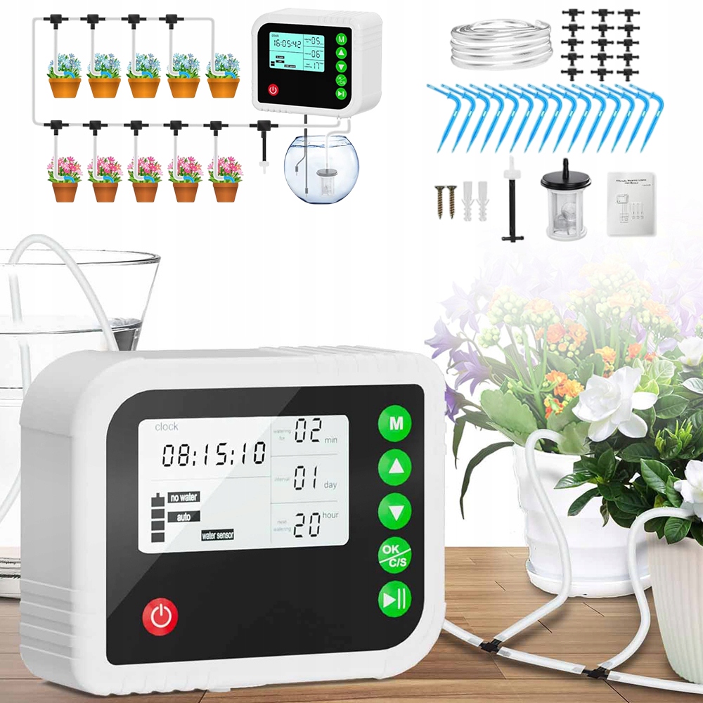 Automatický Zavlažovací Systém Pro Rostliny V Květináčích, Sada 2200 Mah