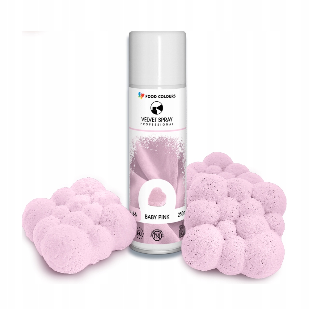 Levně Food Colours Velvet Spray Baby Pink 250 ml