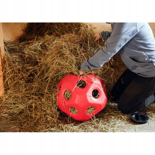 Piłka do zabawy dla koni 40cm, czerwona EAN (GTIN) 4018653958247