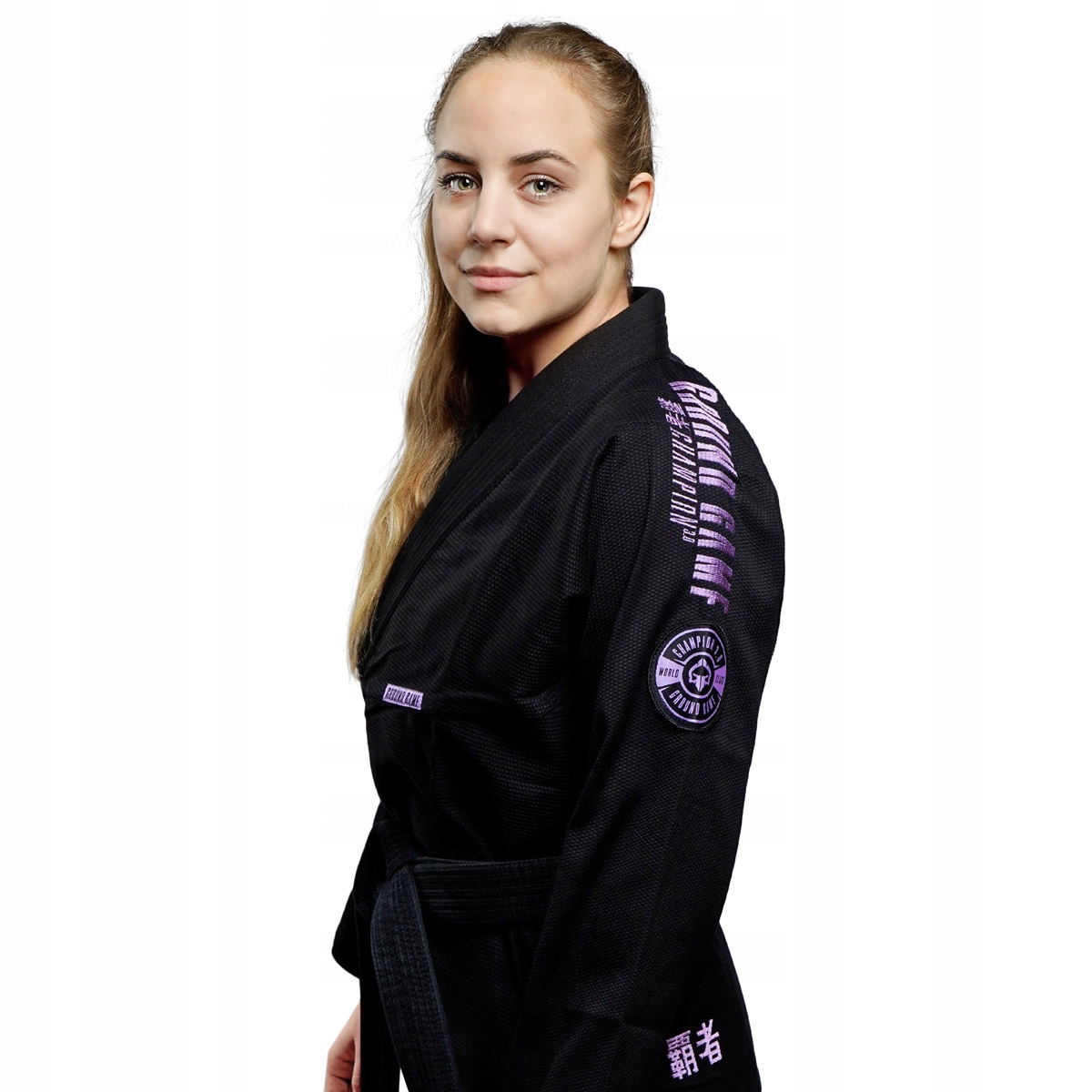 Kimono/GI damskie do Bjj Champion 3.0 Lavender (Czarne) F3 165cm Ground Gam