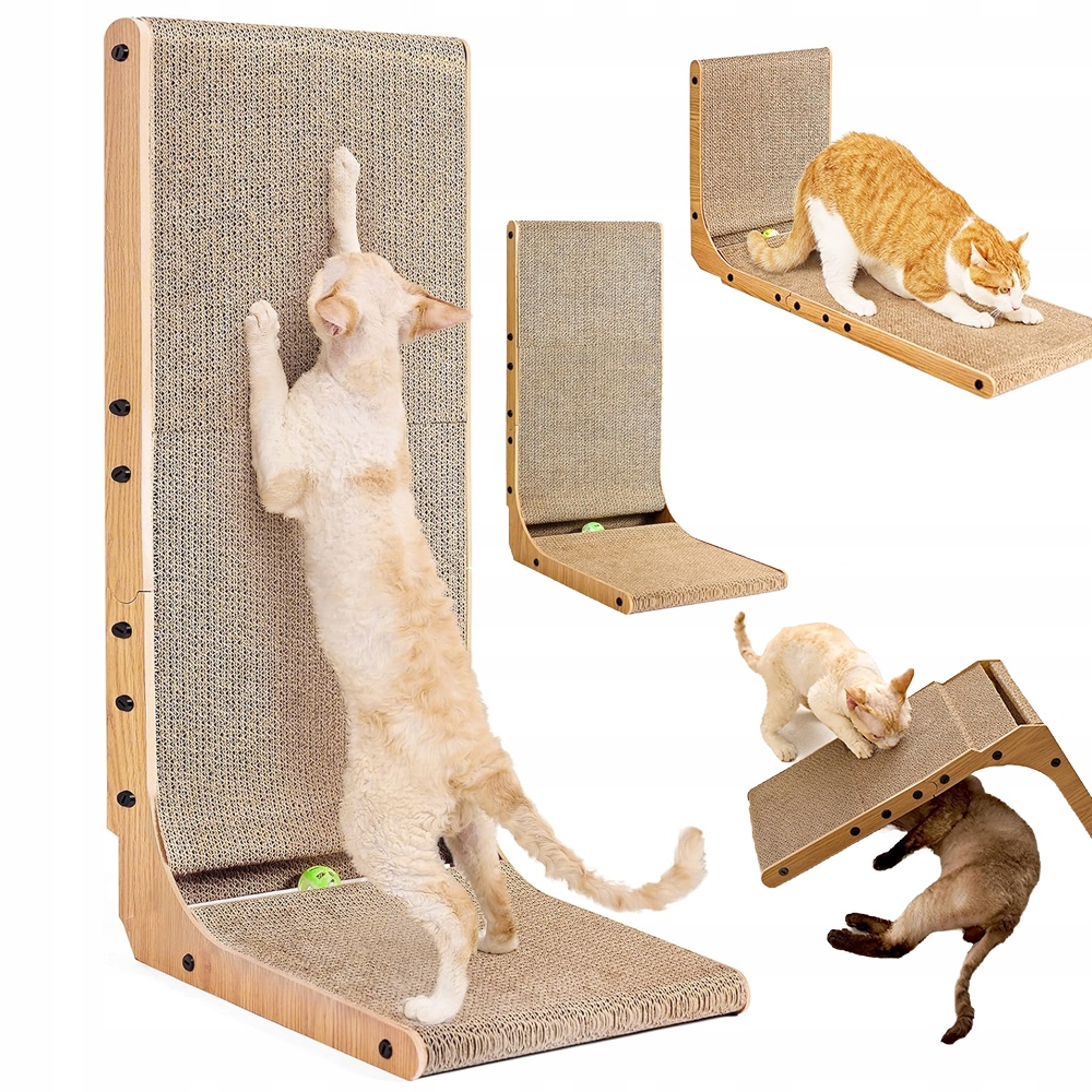 Rohové Škrabadlo Pro Kočky Škrabadlo S Míčkem, Silný Karton