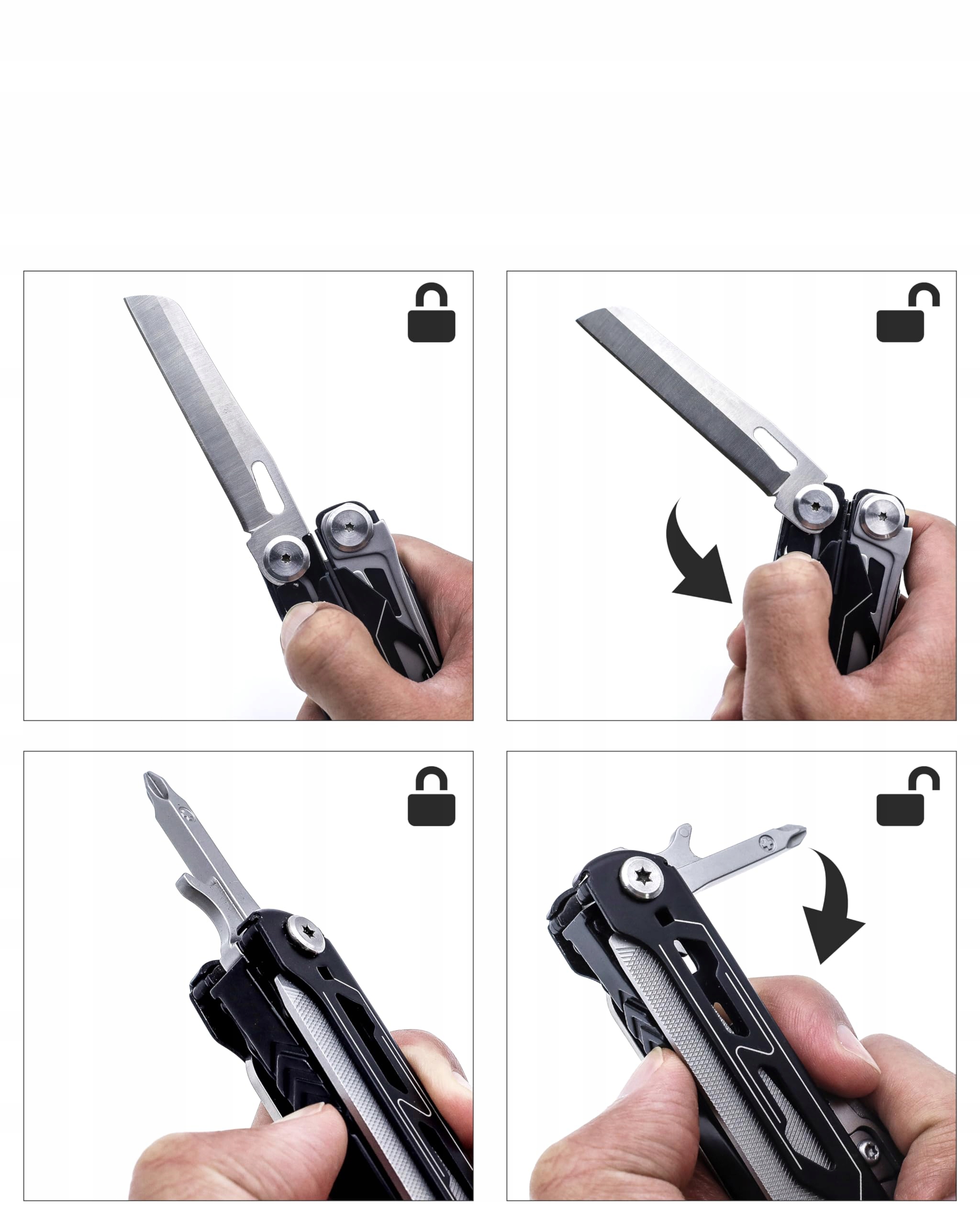 WIELOFUNKCYJNY ZESTAW NARZĘDZI + ETUI-czarny Marka inna marka