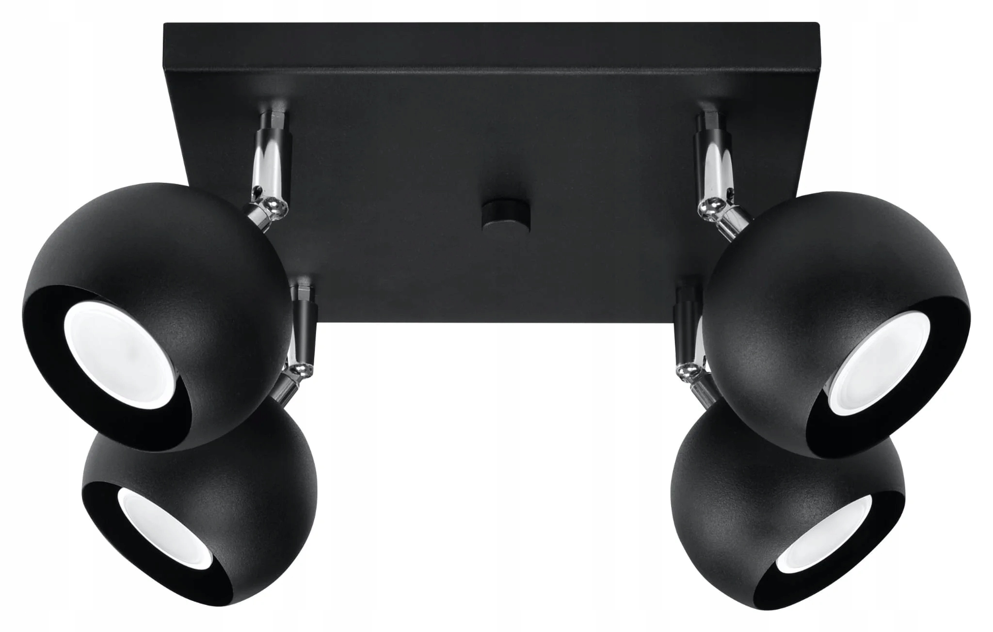 Stropná lampa Oculare 4 čierna Sollux Lighting