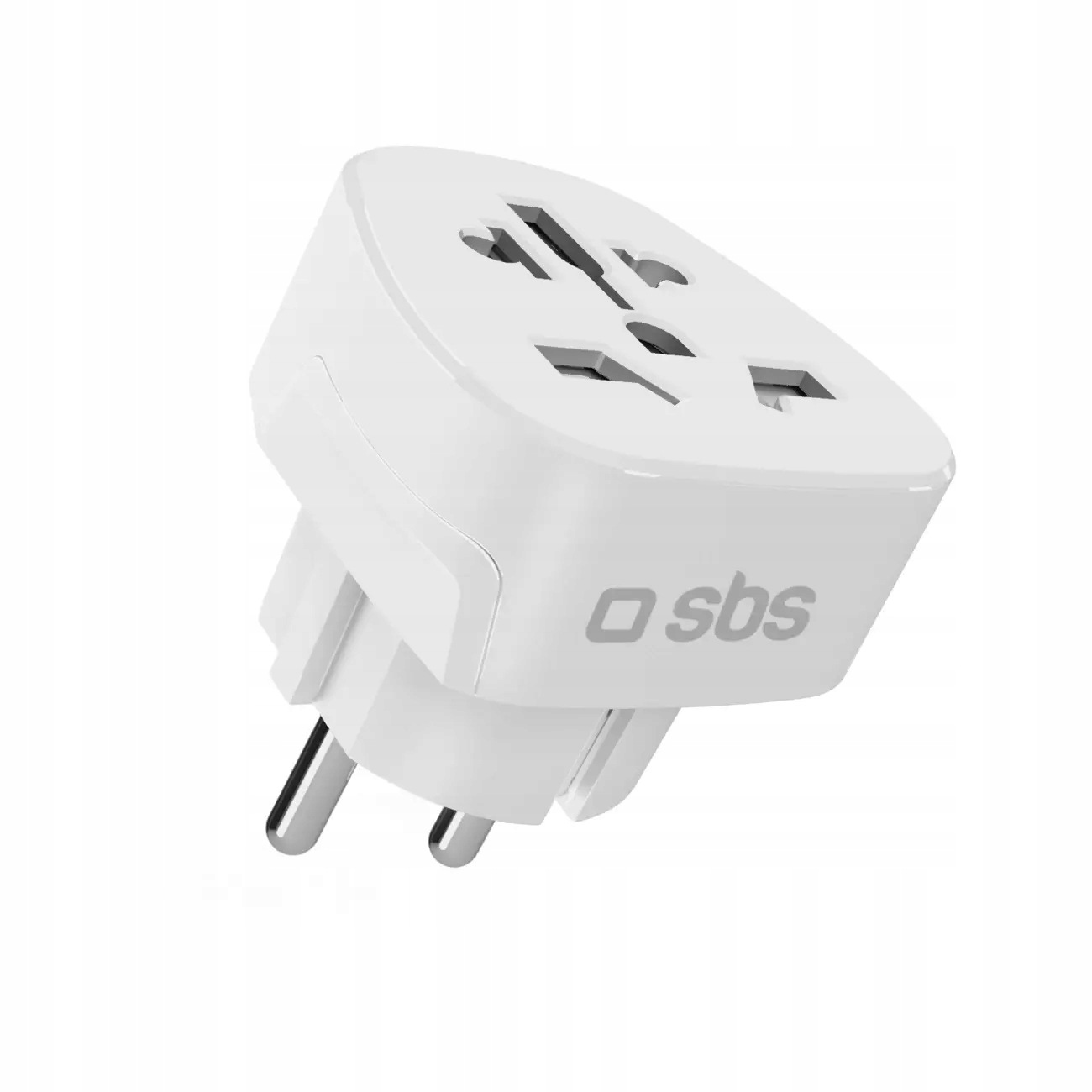 Adapter podróżny Sbs Shucko/ Eu uniwersalny biały Sbs