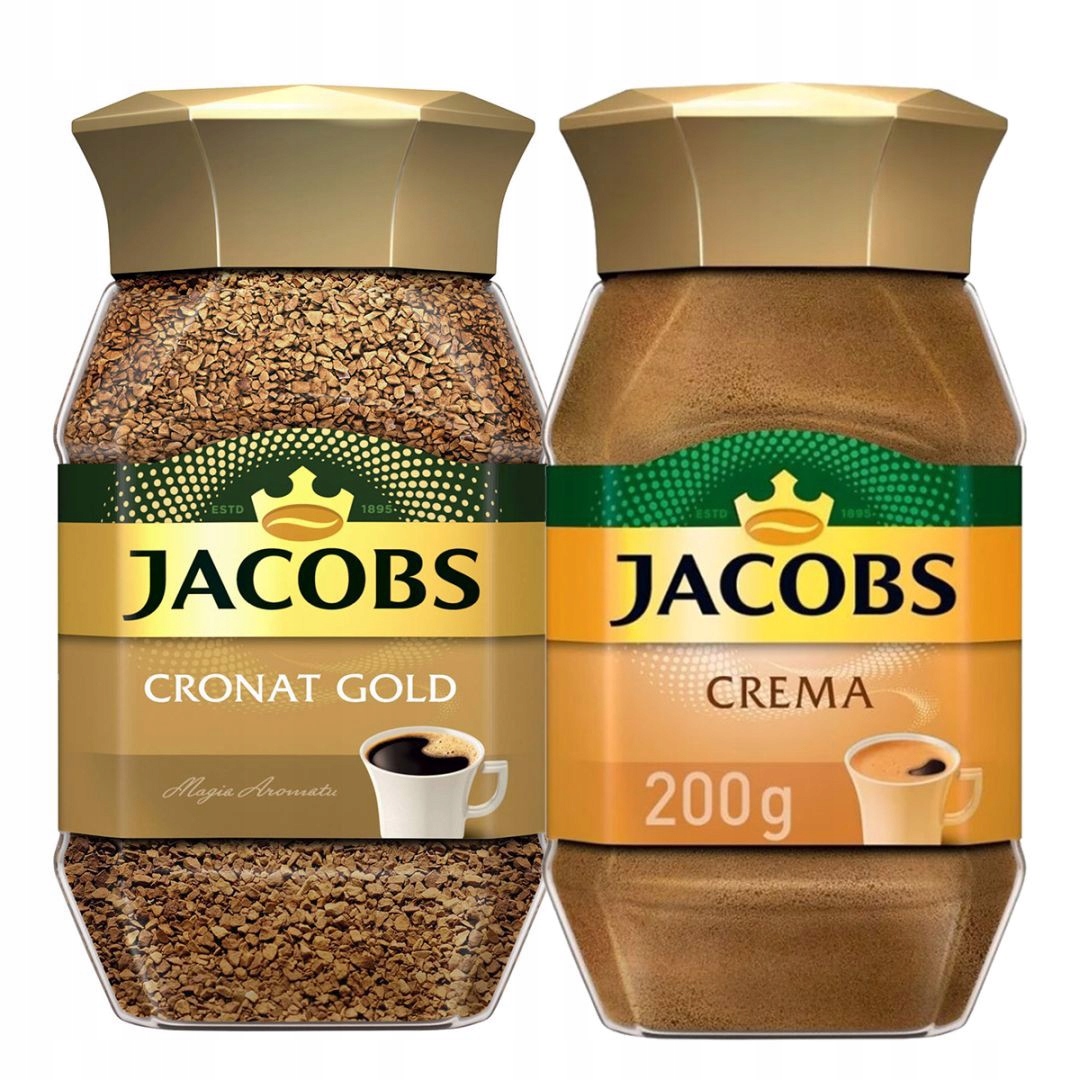Levně Instantní Káva Jacobs Cronat Gold & Crema 200 g x 2 kusů