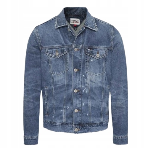 Tommy Jeans Džínová Bunda S Límečkem Pro Muže XL K_a