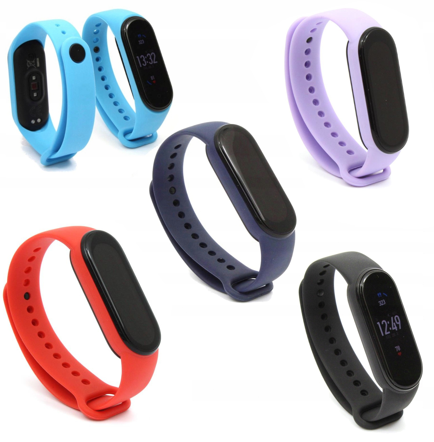 

Zestaw 5 x Opaska pasek do Xiaomi Mi Band 5 6
