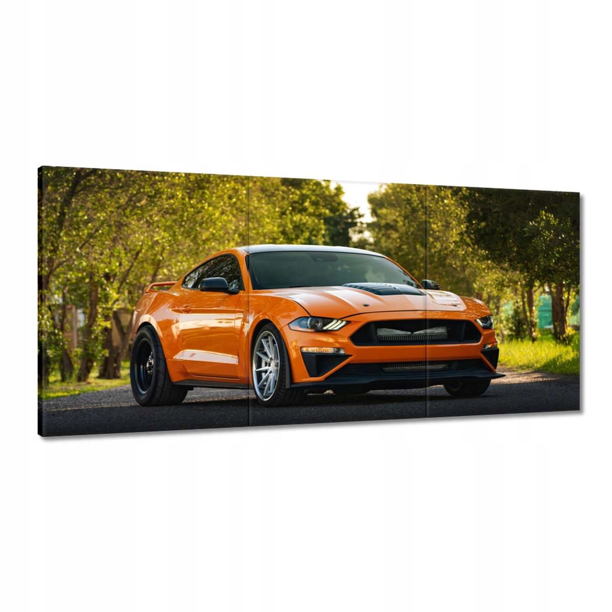 Obrazy 210x100 Oranžové auto