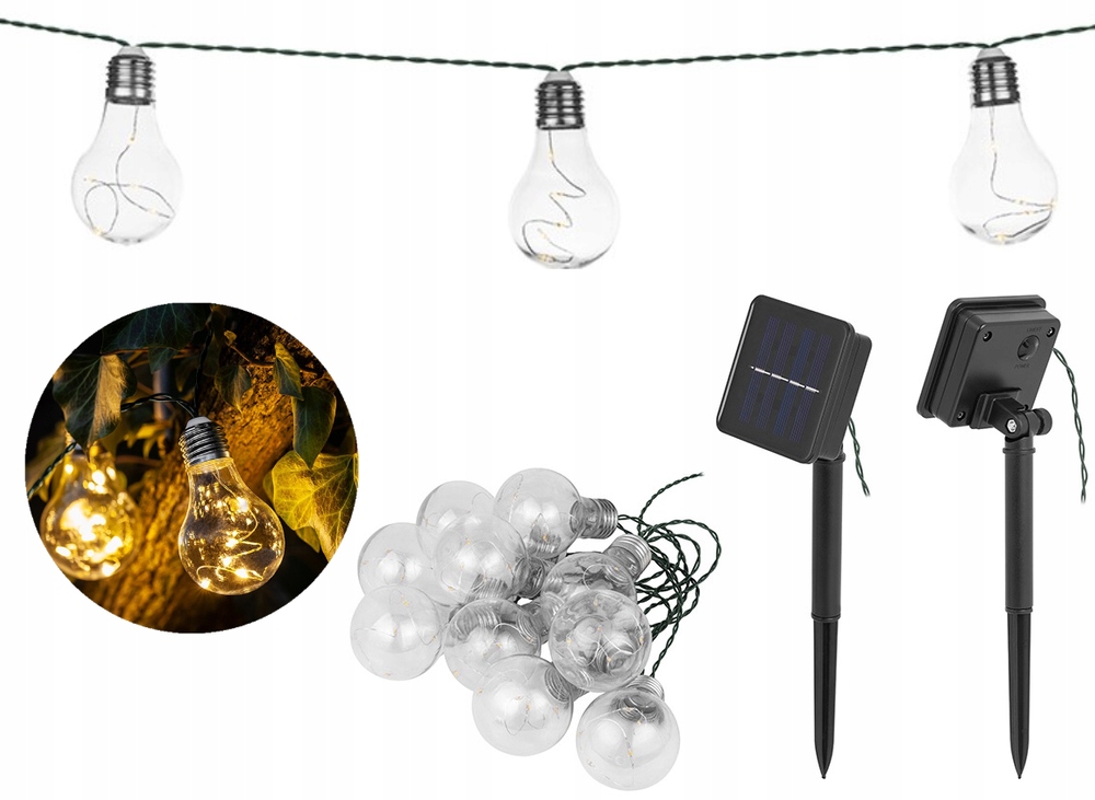 

Girlanda ogrodowa solarna Tracer Led 10 żarówek