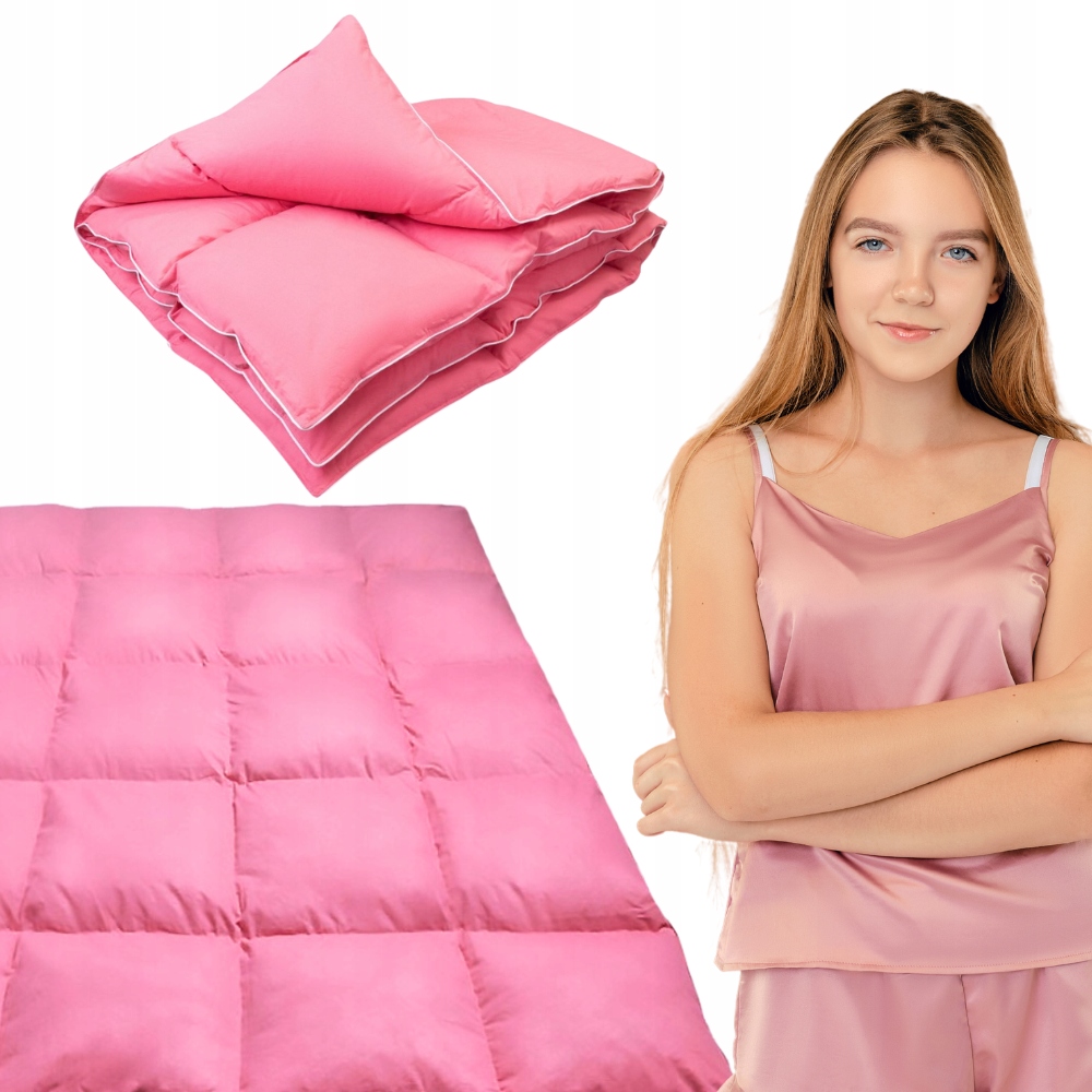 Prikrývka z husacieho peria a páperia 200x160 cm Poloperinová prírodná Senomia