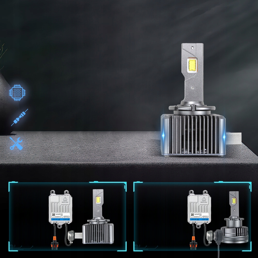 ŻARÓWKI LED ŻARNIKI D1S D1R D3S RETRIFY P&P CANBUS ULTRA MOCNE HID TO LED Producent Inny