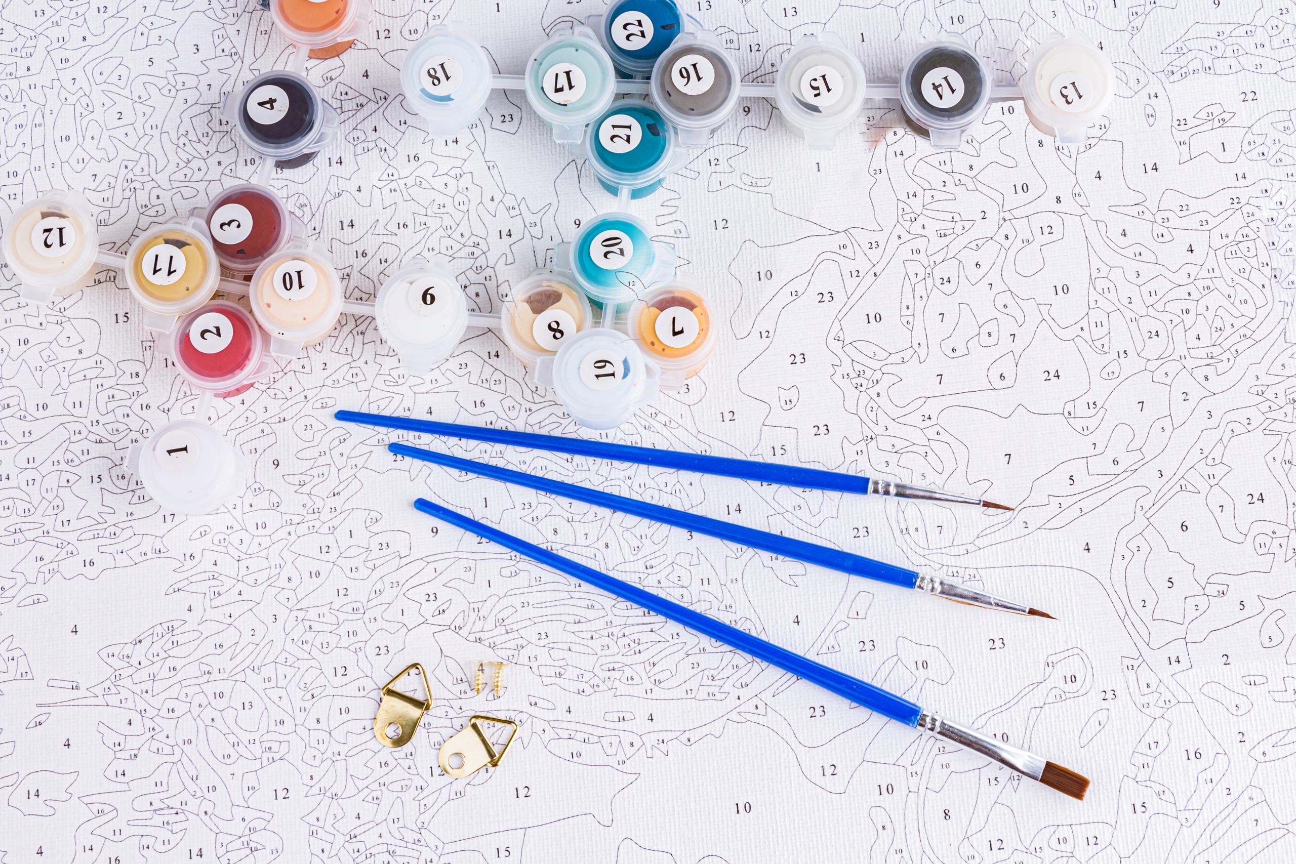 ZESTAW do MALOWANIA po NUMERACH Obraz Malowanie po Numerach ABSTRAKCJA Kod producenta Malowanie po Numerach SPACER W DESZCZU 40x50