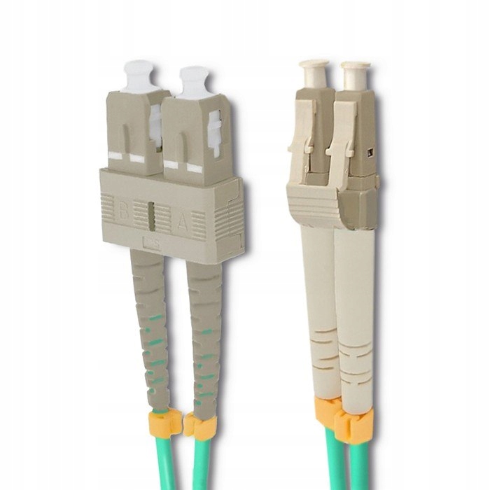 Qoltec Patchcord światłowodowy LC/UPC - SC/UPC | Multimode | 50/125 | OM4 | Stan opakowania oryginalne