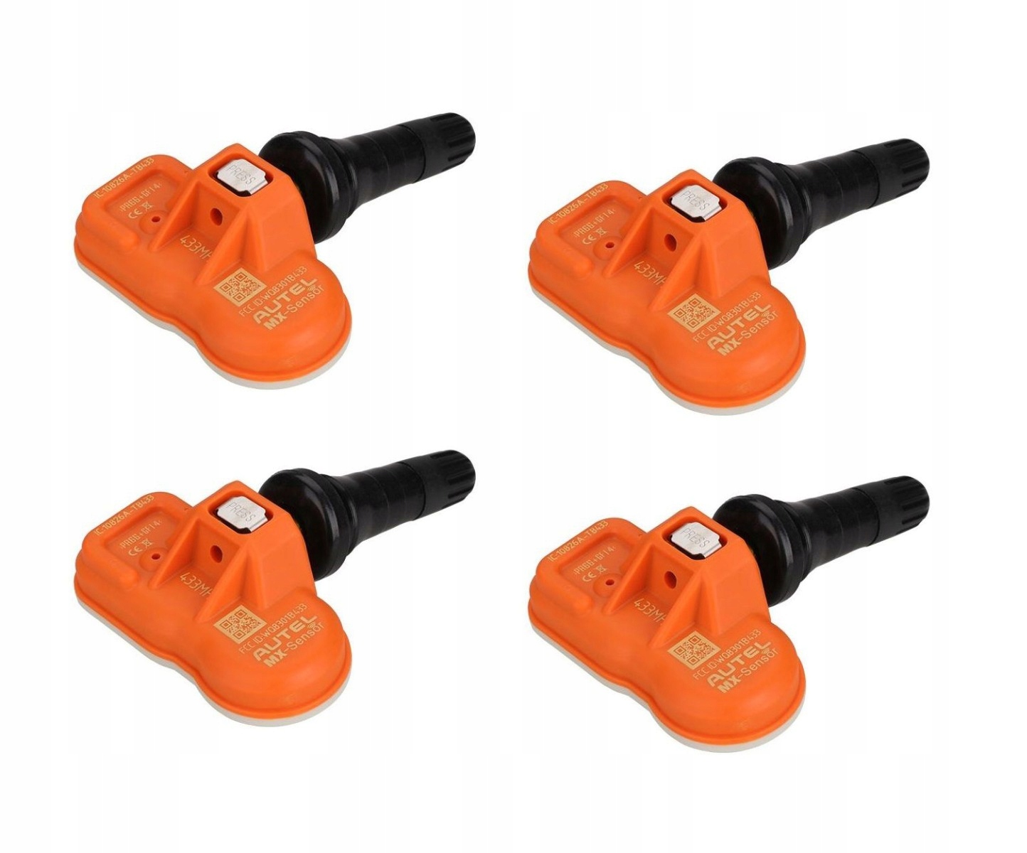 

Autel Europa 433 MHz czujnik Tpms gumowy 4 sztuki