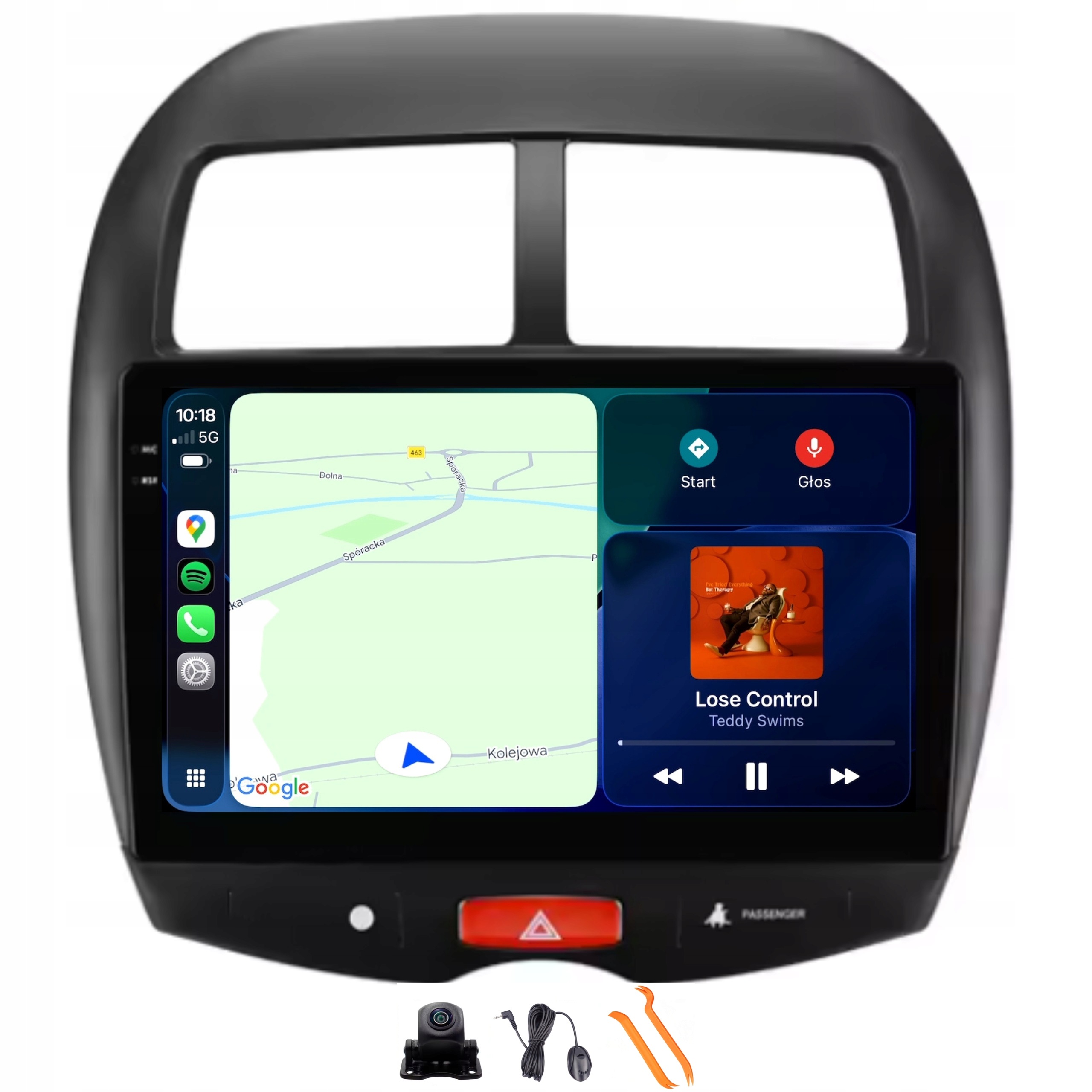 Rádio Android Gps Qled Carplay Citroen C4 Aircross Mitsubishi Asx 10-17