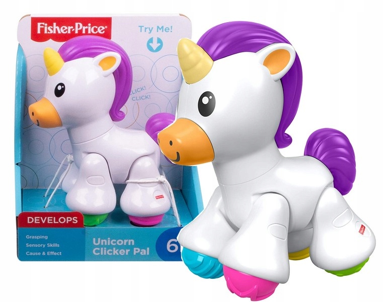 

Fisher Price Klikający Jednorożec zabawka malucha