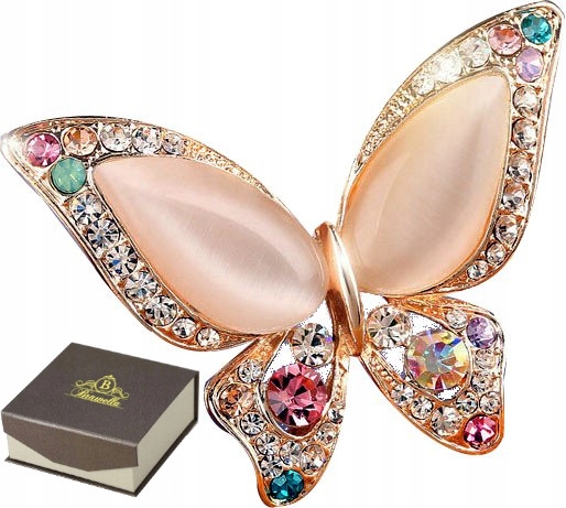 

Brawella Motyl Cyrkonie Broszka Spinka (011)